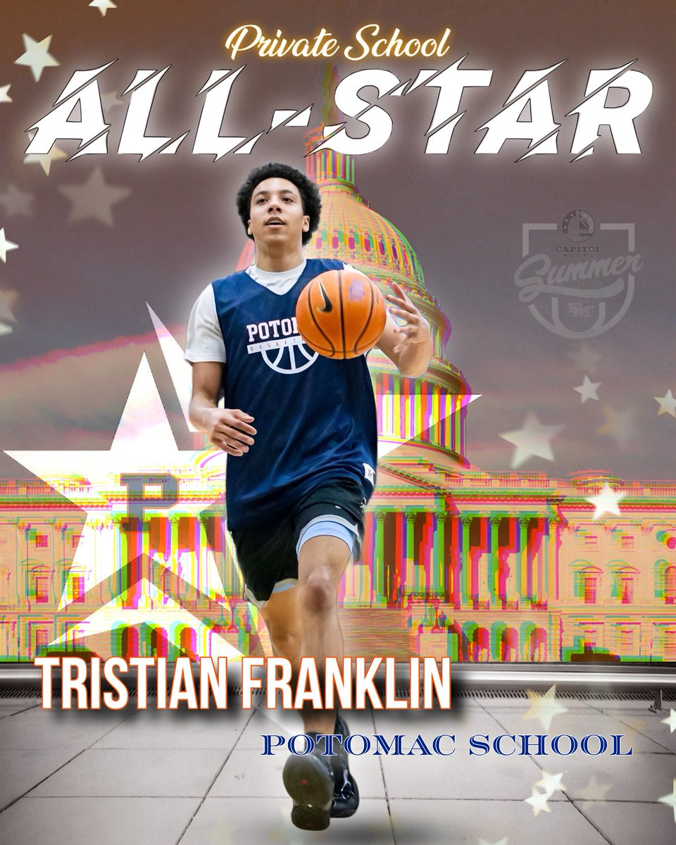 CapitolHoopsSL's tweet photo. Congrats to Tristian Franklin representing Potomac on making the private school all star team. https://t.co/fDNLZ3kqNa