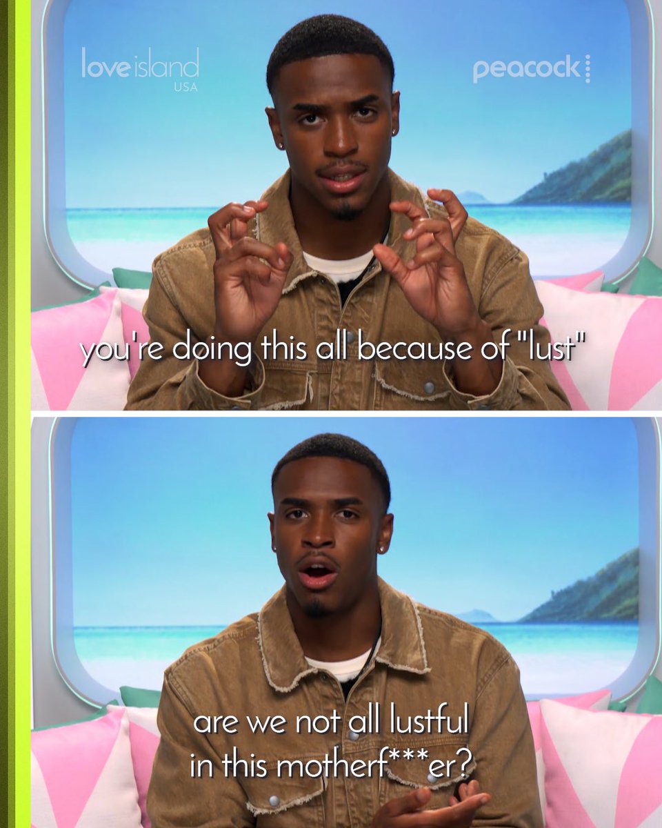 loveislandusa's tweet photo. Are we not? 🔥 #LoveIslandUSA https://t.co/JHGlq0FrWV