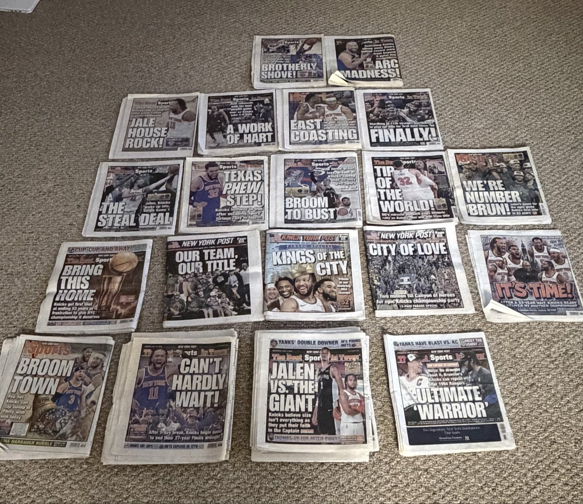 joe_ruggiero_'s tweet photo. This might be the greatest trash haul ever. #Knicksin5 https://t.co/MGWoNHBk4D