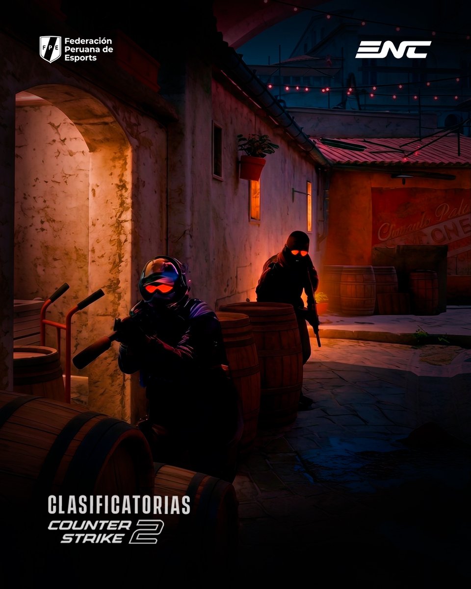 esportsfpe's tweet photo. ¡Clasificatorias nacionales de CS2 abiertas! 🇵🇪🔥

Junta a tu equipo y defiende la blanquirroja. El camino para representar oficialmente al país en Counter-Strike 2 empieza hoy.

📌 Link de registro: https://t.co/TV1BFj4Hwz

⚠️ Importante: Chequea tu mail y alertas de FACEIT https://t.co/WyGlD3SFuk