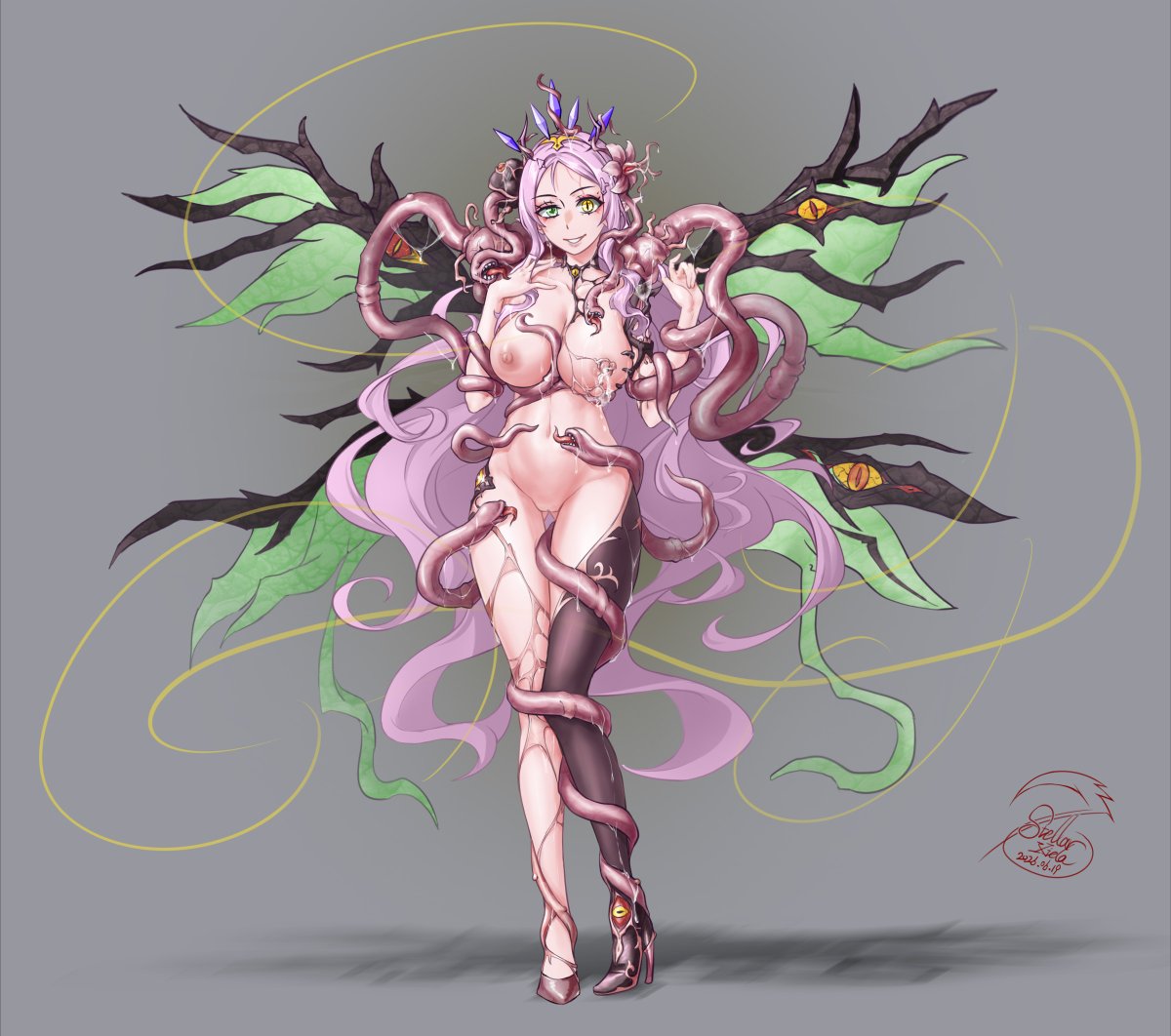 stellarxiela's tweet photo. #触手 #parasitism #悪堕ち #異形化 🦋 https://t.co/AVFQJgkxoy https://t.co/f6JObrupAo