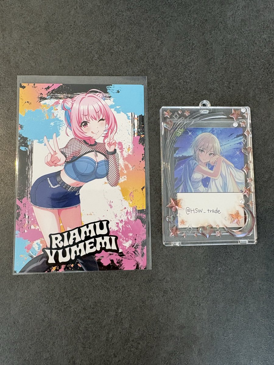 HSW_trade's tweet photo. 【交換】シンデレラガールズ　デレマス　KBBB　特典　ポストカード

譲:夢見りあむ

求:SD集合

郵送交換のみ
検索からでもお気軽にお声掛けください https://t.co/xhKZE1PZO6