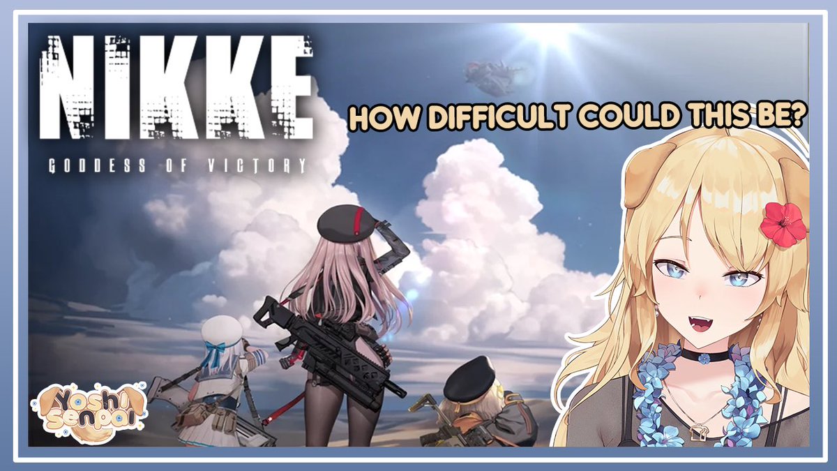YoshiSenpai8's tweet photo. BACK TO NIKKE!! It’s been a while since I streamed it! The last thing that happened we were used as bait?! & then we used the one & only vapus bullet on the dragon! Will we ever make more vapus bullets? Come join me tonight! #NIKKE #GoddessofVictoryNIKKE 

Stream Starts at 9pm pst/11pm cst
