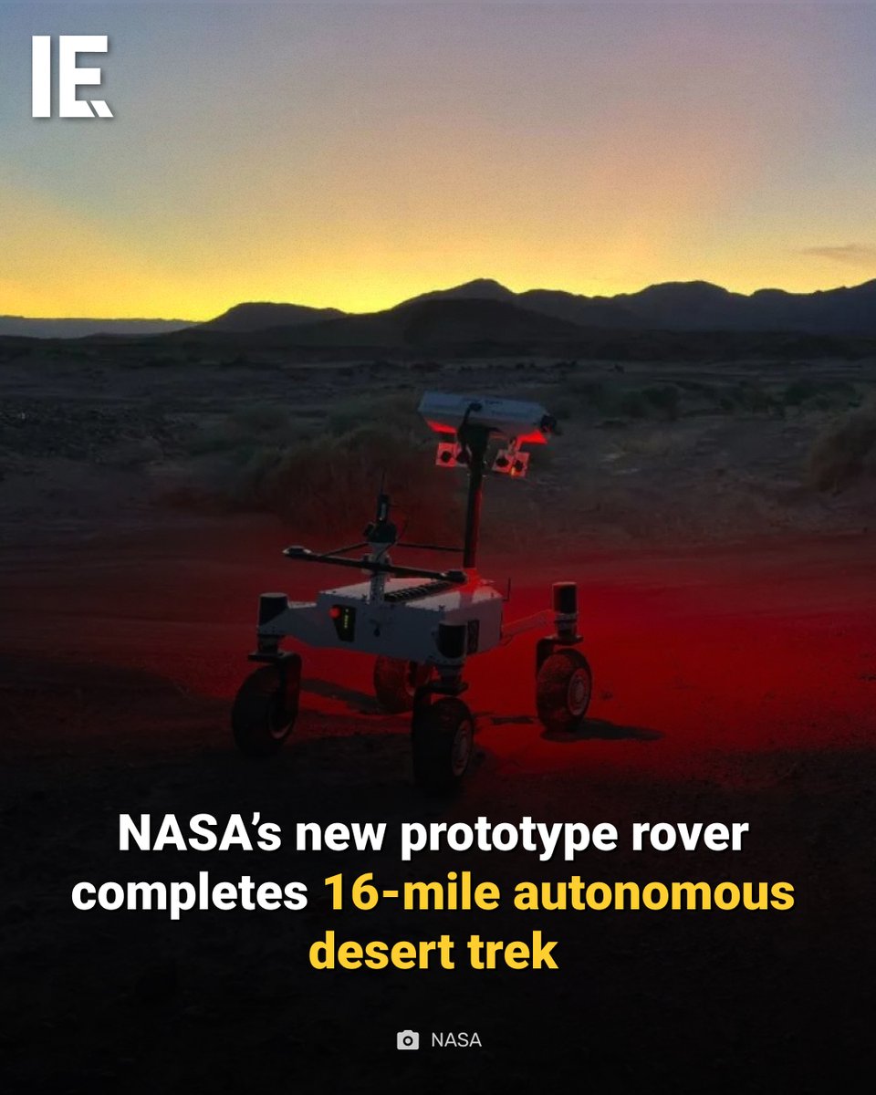 IntEngineering's tweet photo. The robotic rover successfully traveled 16 miles over 37 hours with minimal human intervention.
https://t.co/M4hdVbAdPj
#LunarRover #NASARover #AutonomousRobotics https://t.co/oOLID8kuck