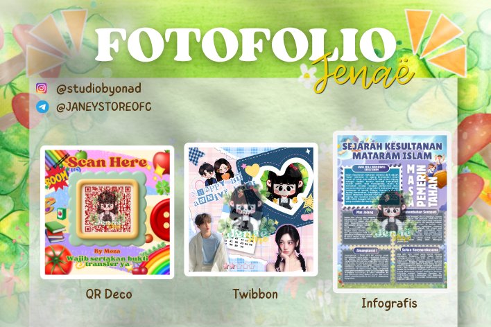 Poondium's tweet photo. hallo semuanyaa, aku open jasa desain canva nih!! 🤩
Bisa desain postet, benner, inforgragis, ppt dan masih banyak lagii. Kalau berminat bisa langsung chat aja ke https://t.co/nleeHdcYxR
Sudah ada testi 150+ di tele https://t.co/8qKwM3hGKl

#jokitugas #bealanjaㅤ #zonauangㅤ https://t.co/4bkbwumxzz