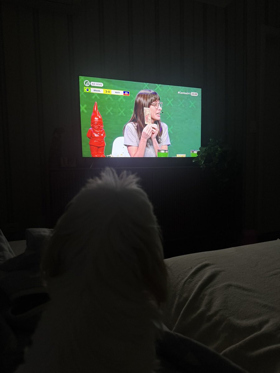 edaiguigafe's tweet photo. Lilly acompanhando os jogos da copa no #camisa24 https://t.co/Lvb9F4dEMO