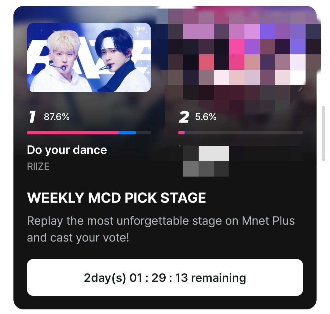 STRIIZE's tweet photo. UPDATE MCOUNTDOWN JUNE 20

- MCOUNTDOWN PREVOTE
 • RIIZE - 36.9%
 • 32.2%
‼️🚨 Our percentage is dropping, BRIIZE! 🚨

This is not the time to slow down. If you haven't voted yet, vote now. If you still have accounts left, use them all

- WEEKLY MCD PICK STAGE
 • RIIZE - 87.6%
 • 5.6%P

- KEEP STREAMING MV AND SPOTIFY NOW! WE DIDN'T HAVE TIME‼️

@RIIZE_official