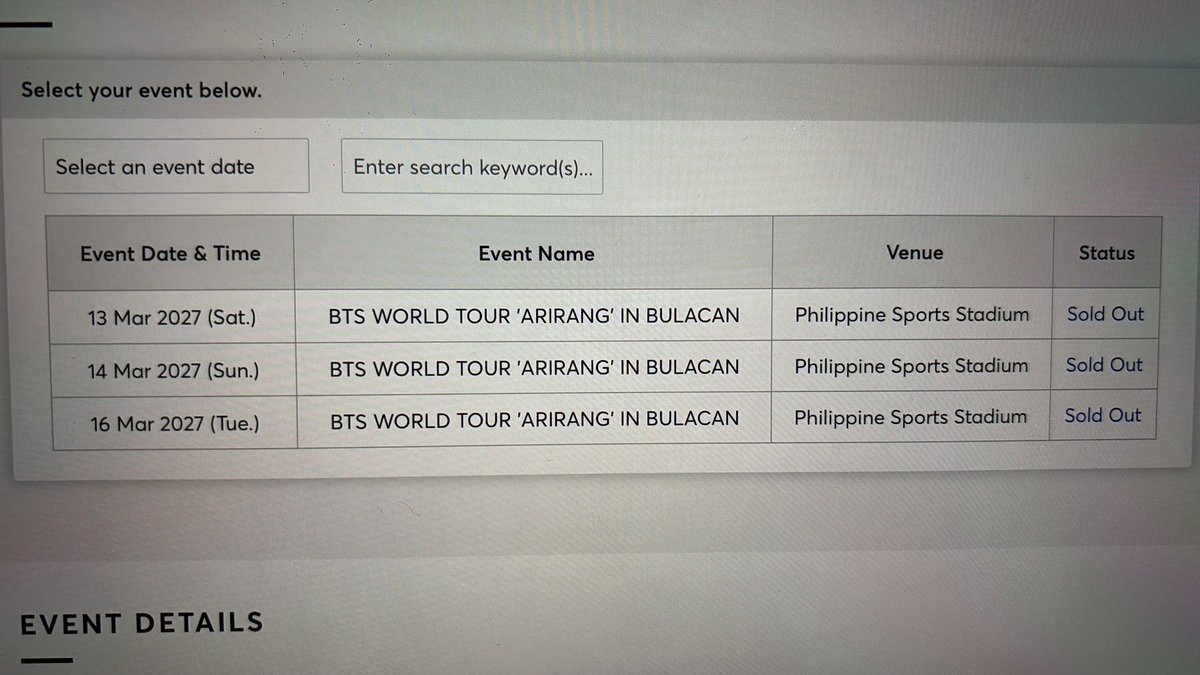 vookartz's tweet photo. congrats scalpers tangina niyo #BTS_WORLDTOUR_ARIRANG_BULACAN https://t.co/v4oNi94h7T
