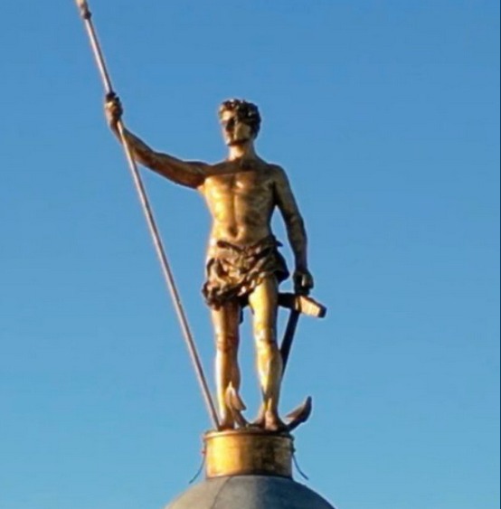 BostonMassUSA's tweet photo. Happy Pride from the twink on the Rhode Island State House. https://t.co/zEPeWKRvF9