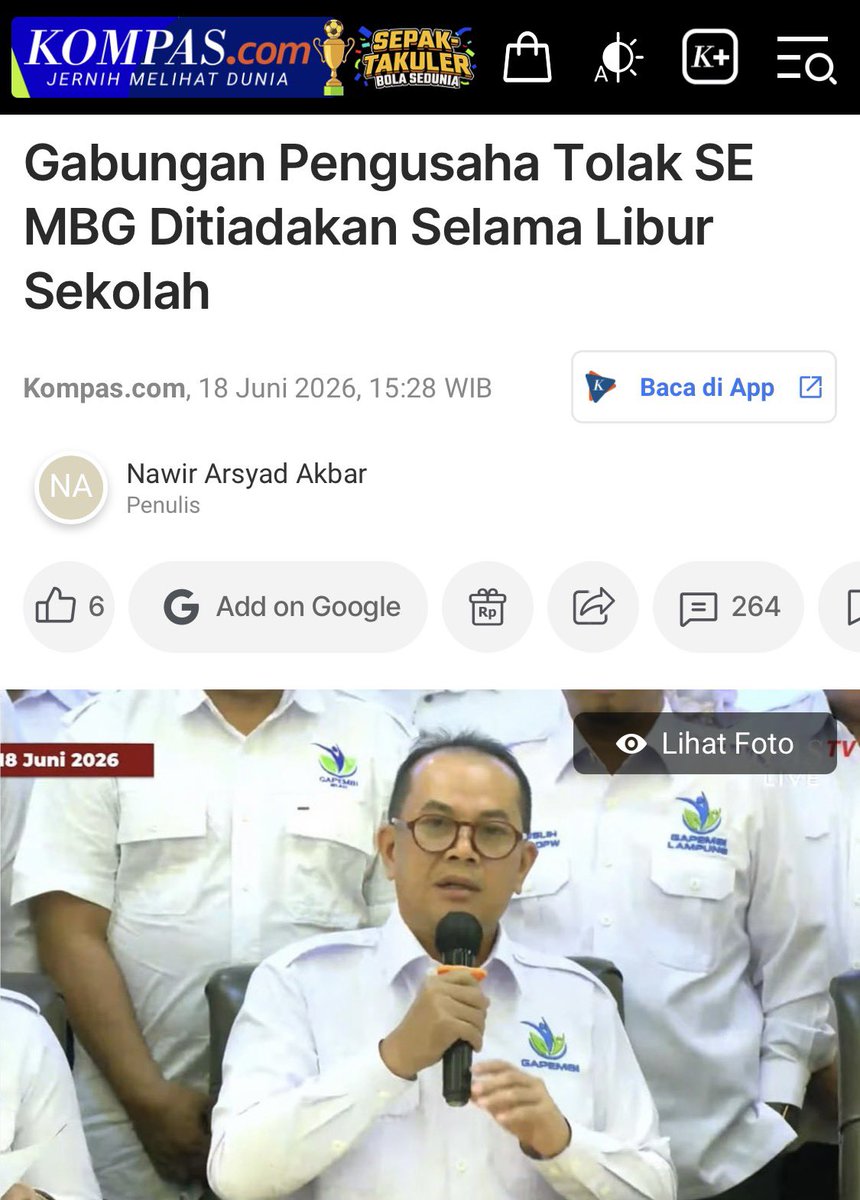 Hilmi28's tweet photo. Sekolah libur, MBG libur. Siswanya hepi2 aja, tapi tidak dgn pengusahanya 🙈 https://t.co/D8INXJJEev