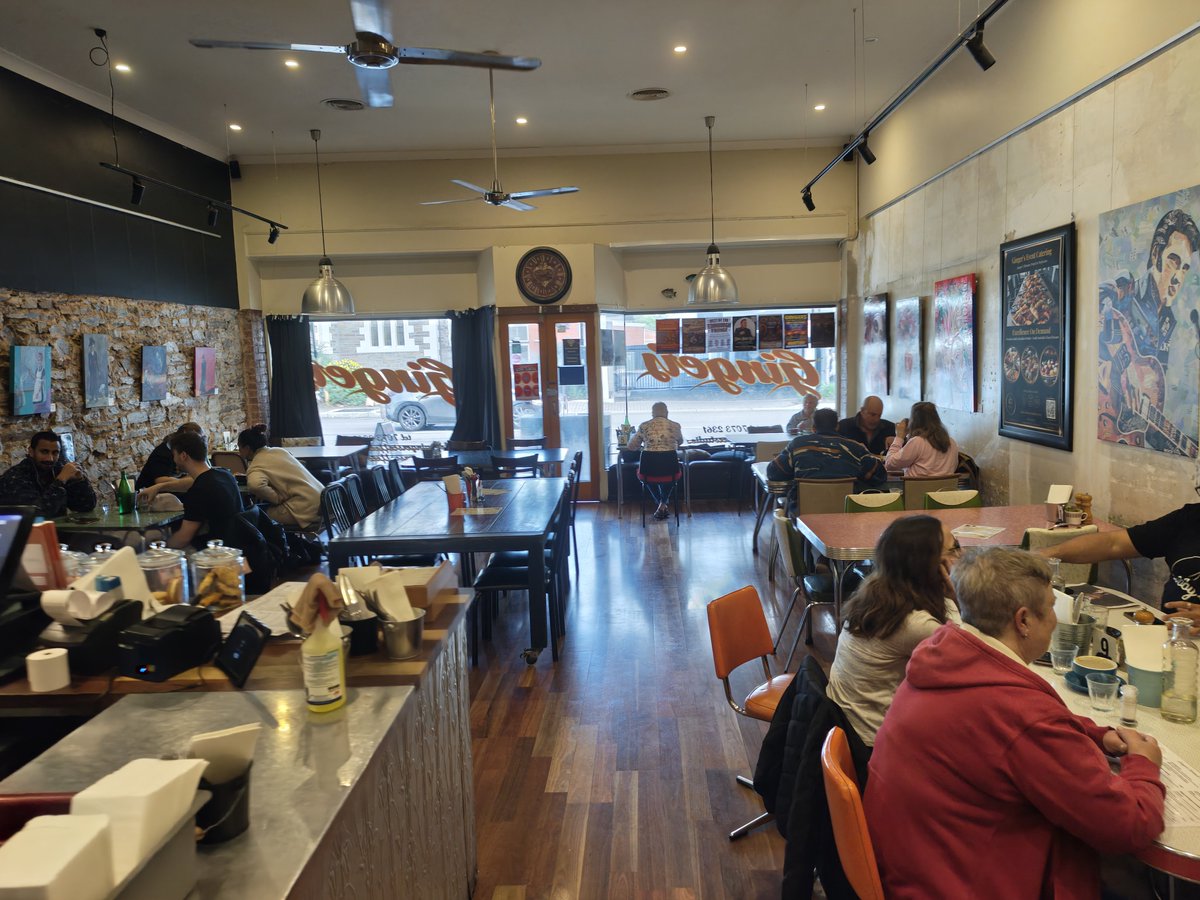 LachlanB_'s tweet photo. My favourite Adelaide Cafe.. Gingers on Goodwood Road. Delightfully Art Deco. Great coffee too! #FuelUp https://t.co/vy0zI04zw9