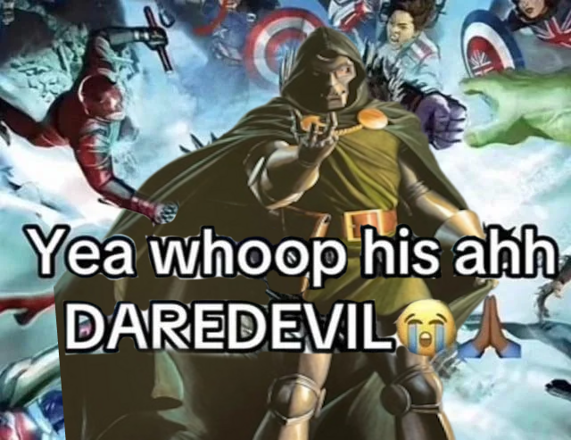 Shin_Ekosite's tweet photo. Saw someone say Doctor Doom isn't the Fantastic Fours villain, then who the fuck is he villain to then?! Fucking Daredevil?! https://t.co/M5ZDok6JAJ