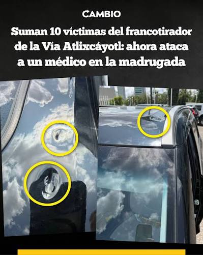 kuzaap's tweet photo. Desde enero, Puebla esta bajo el asedio de un francotirador anónimo, a la fecha lleva 11 atentados contra automovilistas. El primero en enero, cuando un niño recibe un disparo en la mejilla mientras se encontraba en el asiento trasero.
A la fecha ni a P. Nal le importa https://t.co/FbshqaWtEH