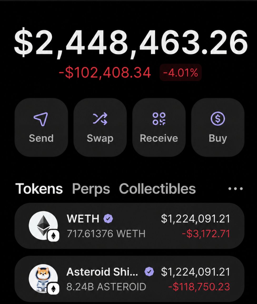 ZayedETH's tweet photo. $ASTEROID will be the next $DOGE.

I haven’t sold a single $ASTEROID despite the dip.

Most people panicked, I just kept adding

The narrative still feels strong to me

It’s tied to SpaceX culture and that angle hasn’t gone away

We’ll see how it develops https://t.co/fUA9qZhDoU