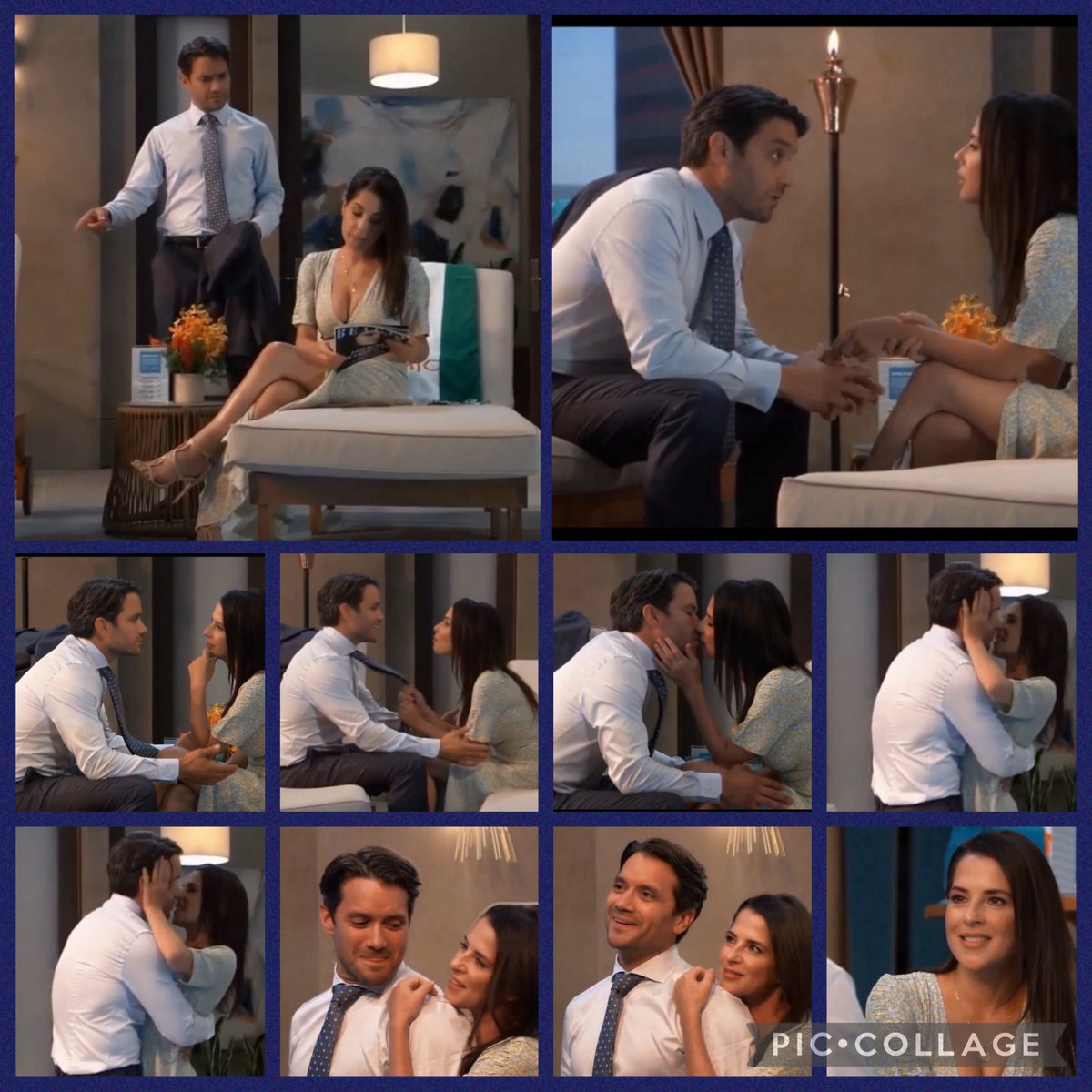 ShirlGCadotte55's tweet photo. โIโm waiting for my date but heโs lateโ #Sante banter, the flirty side, of course the tie tugging part , they made short but sweet scenes a little extra special, itโs #WhatKeldomBuilt this is where #KellyMonaco & #DomZamprogna shined โก๏ธ๐๐ซถ๐ซ hugs and kisses ๐ #Sante style https://t.co/eeomfGCeA6