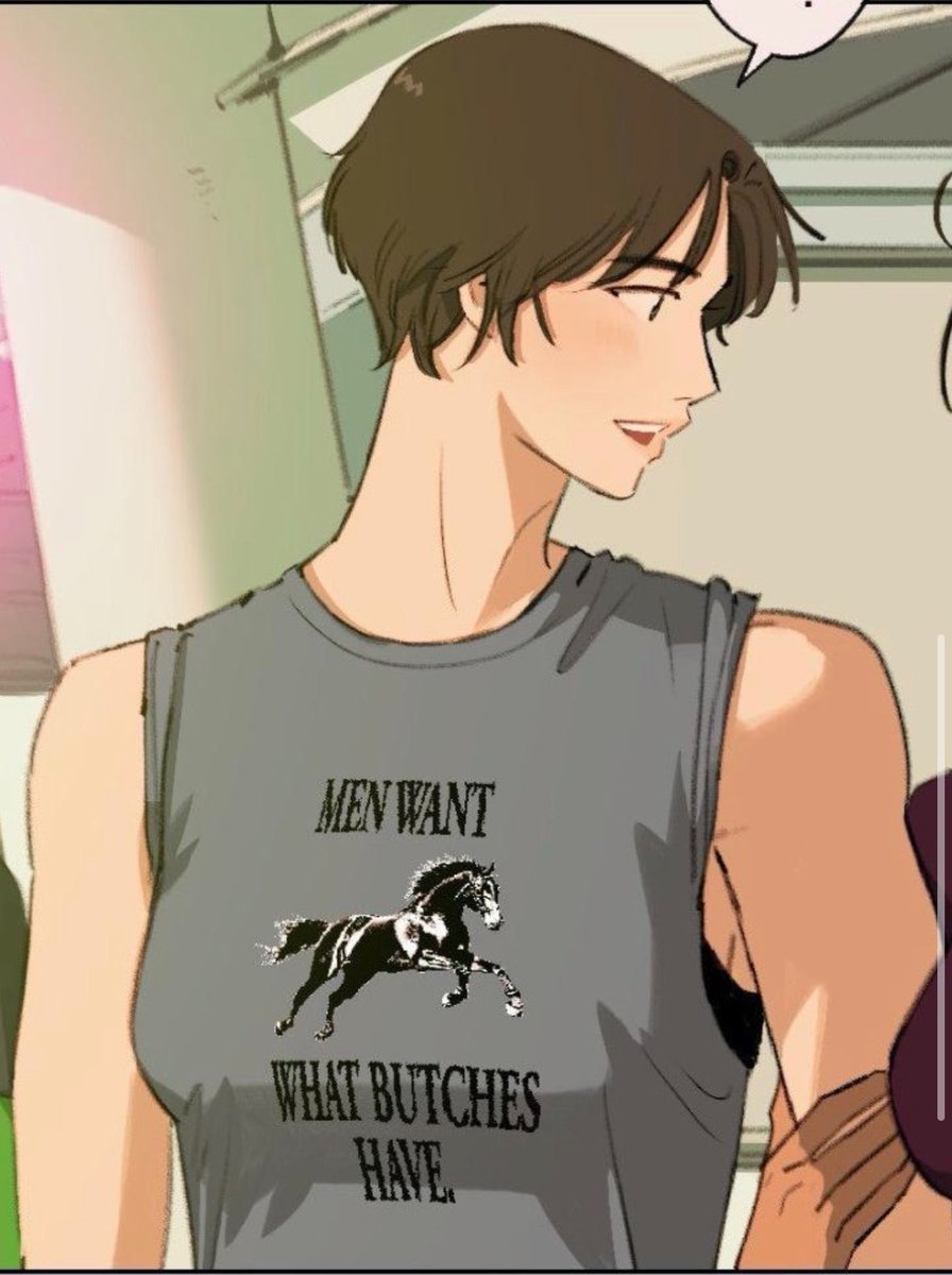 princesspeachel's tweet photo. i’m literally obsessed with the graphic tees in this manhwa 😭 https://t.co/mDcXefuCdF