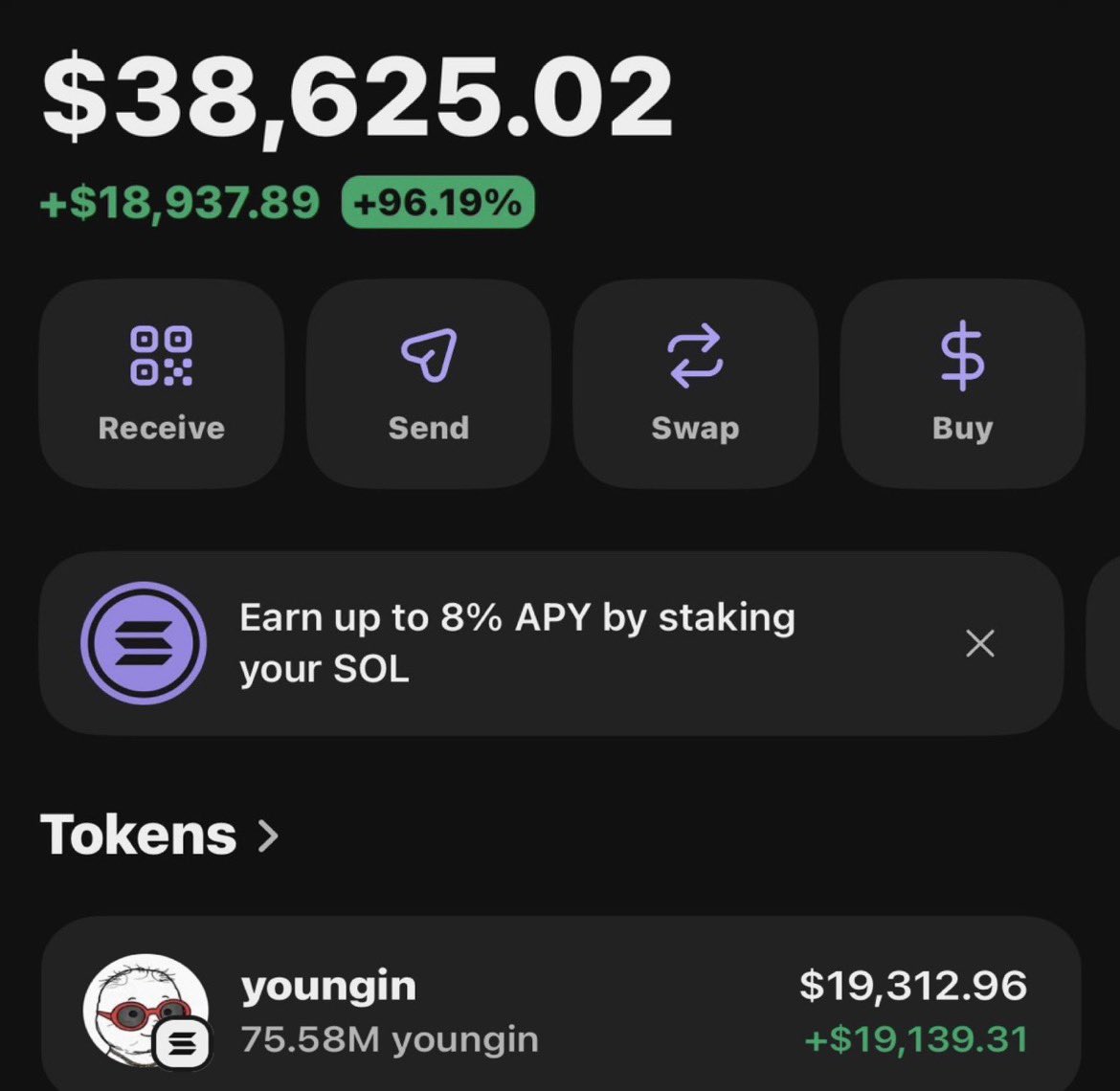 PumpSolly's tweet photo. $youngin is making waves printing massive profits on my Alpha telegram group 🚀🏆📊

Fams are celebrating 🥳 as usual 

Ca: CRtJcETFwVeh3ufQyXd42YGdwwJ1xQoJBBeTmYCrpump https://t.co/JwtscpsDBb