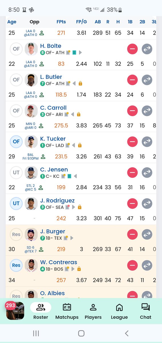 hotts58's tweet photo. @Fantrax What's going on with the Boston @Seattle game tonight?  It isn't even showing up for me https://t.co/UB1p3VcKVs