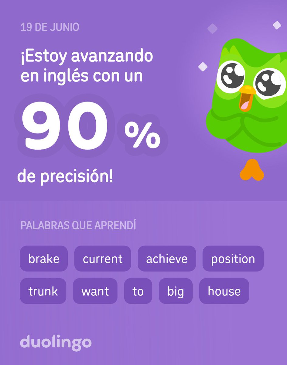 Stevenson_S13's tweet photo. ¡Estoy aprendiendo inglés en Duolingo! Es gratis, divertido y efectivo. https://t.co/egvZyIohgI