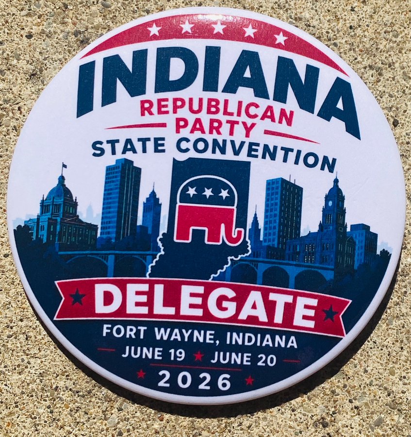 CteDallner's tweet photo. As an elected delegate for Hobart, IN we are at the Indiana State Republican Convention 2026.  #leslie4lake #leslieforlake #conservative #redwaverising https://t.co/s836pvyWYT