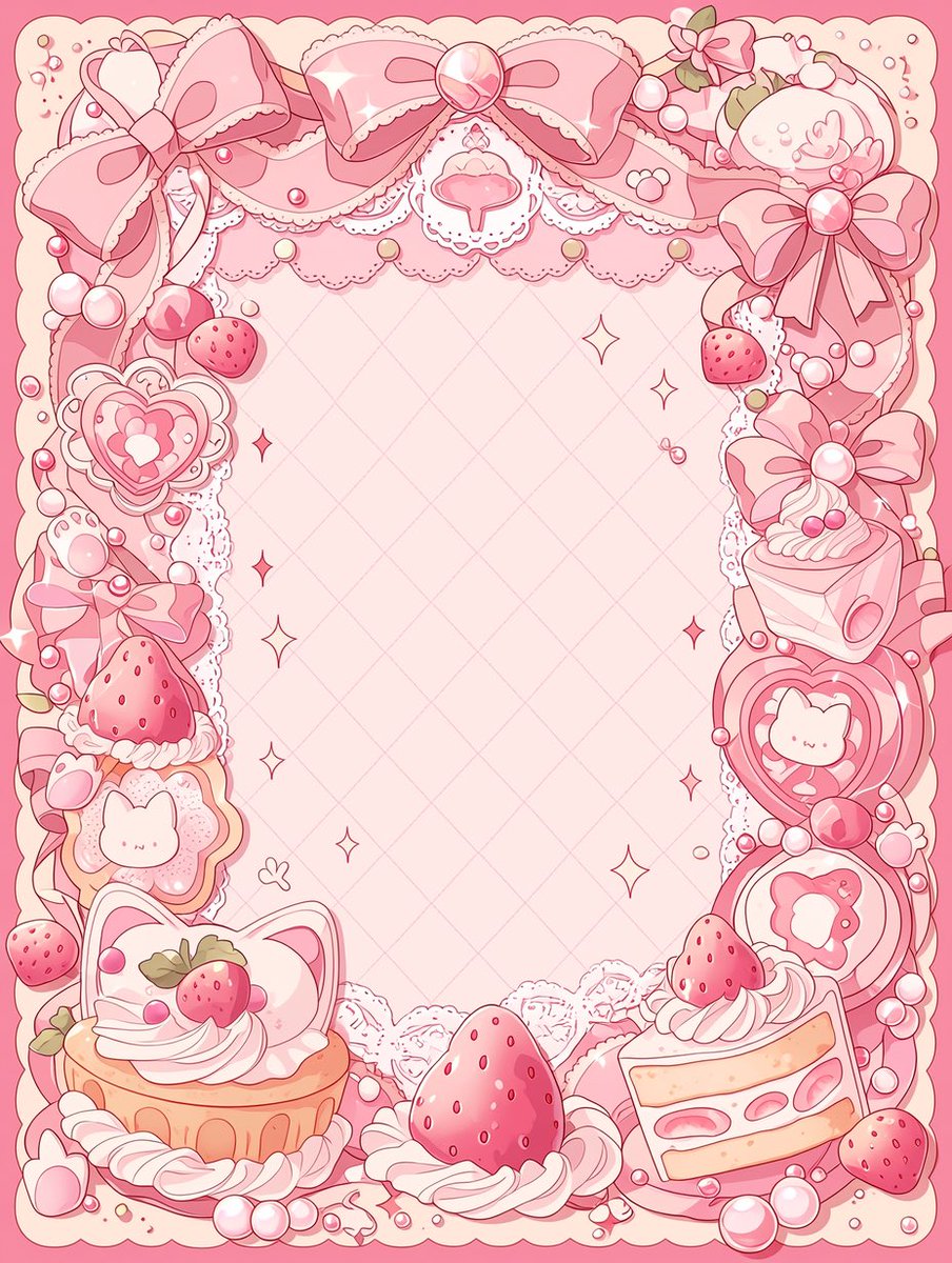 amari_AI_art's tweet photo. ( ϶’ᗜ’)϶＜いちごスイーツフレーム🍰

ショートケーキやカップケーキ、
リボンやパールを詰め込んだ、
スイーツテーマのフレーム素材です✨
さりげなくねこちゃんが居ます🐾

スクエア・縦型・横型あります🍓

🆗加工、商用利用
🆖プロフの固定を必読
#あまりのフリー素材 https://t.co/6tgNzw9rfU