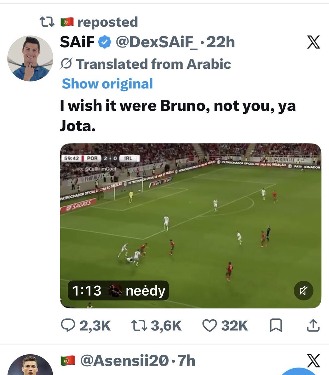 datladmetal's tweet photo. @Vincenz0_7 @Asensii20 None of it would have been a trend if Ronaldo fans didn’t start harassing Joao Neves and Bruno https://t.co/A7YPsUfInP