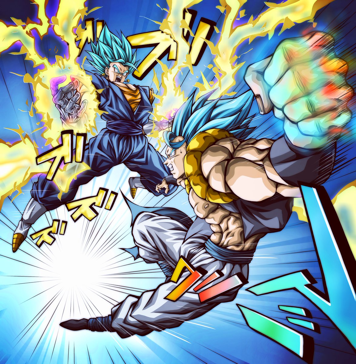 DBblackgohan58's tweet photo. Fusion Fighters

#Gogeta #Vegito #ベジット #ゴジータ #DragonBallSuper #ドラゴンボール超 https://t.co/Bk8Cr2Wa36