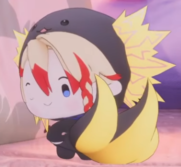 TechnicolorQ's tweet photo. Clearly the Axelotls have the best tail.

(also HE'S SO CUTE LOOK AT HIM)

 #STARSSlumberParty https://t.co/Xt8MtgARlY