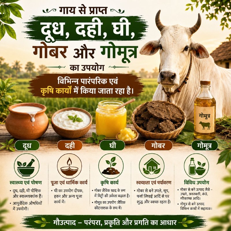 UmaLulla's tweet photo. गाय के दूध, घी और गोमय में अद्भुत औषधीय गुण होते हैं। संत आसाराम बापू हमेशा गौ-उत्पादों के प्रयोग और गौ-संरक्षण पर बल देते हैं।
#गौ_रक्षा_धर्म_हमारा https://t.co/ZkvEwk5QJY