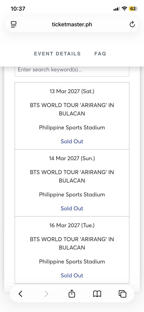 lilyteu's tweet photo. ang sakit, army since 2014, tried joining the ticket wars, wala pa din. baka may extra ticket kayo, willing to pay 25k cash upon meet up. im so desparate, kanina pa ko umiiyak 😭#BTS_WORLDTOUR_ARIRANG_BULACAN https://t.co/HsUOIEhgif