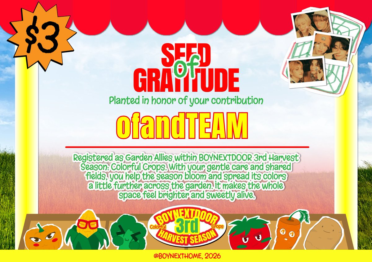 ofandTEAM's tweet photo. Thank you for trusting us to be part of the “𝗕𝗢𝗬𝗡𝗘𝗫𝗧𝗗𝗢𝗢𝗥 𝟯𝗿𝗱 𝗛𝗮𝗿𝘃𝗲𝘀𝘁 𝗦𝗲𝗮𝘀𝗼𝗻: 𝗖𝗼𝗹𝗼𝗿𝗳𝘂𝗹 𝗖𝗿𝗼𝗽𝘀” project. Congratulations on the project’s success! It was a pleasure working with you, and we look forward to collaborating again in the future! 🩷 https://t.co/XwRQBrJrJ8