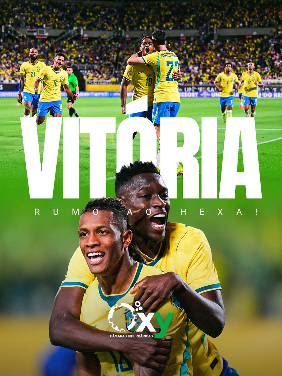 oxycamaras's tweet photo. VITÓRIA DO BRASIL! 🇧🇷💚
🇧🇷 Brasil 3 x 0 Haiti 🇭🇹
Dois de Matheus Cunha e um de Vini Jr.! Primeira vitória na Copa do Mundo 2026 e a Oxy junto na torcida do começo ao fim.
RUMO AO HEXA! 🏆💛 #BrasilxHaiti #CopaDoMundo2026 #PoderDoOxigênio https://t.co/UcbNgmJnJv
