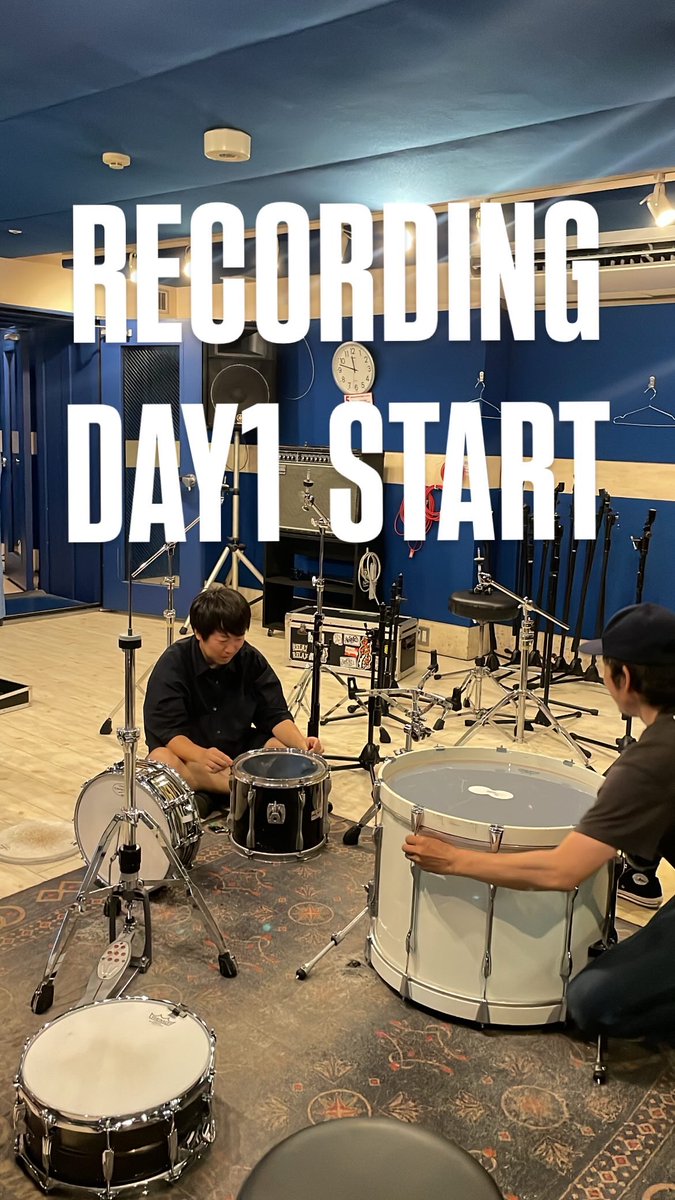 mudy_official's tweet photo. mudy on the 昨晩
REC DAY1 START!!
#mudy20th https://t.co/GcfG7ZY9lb