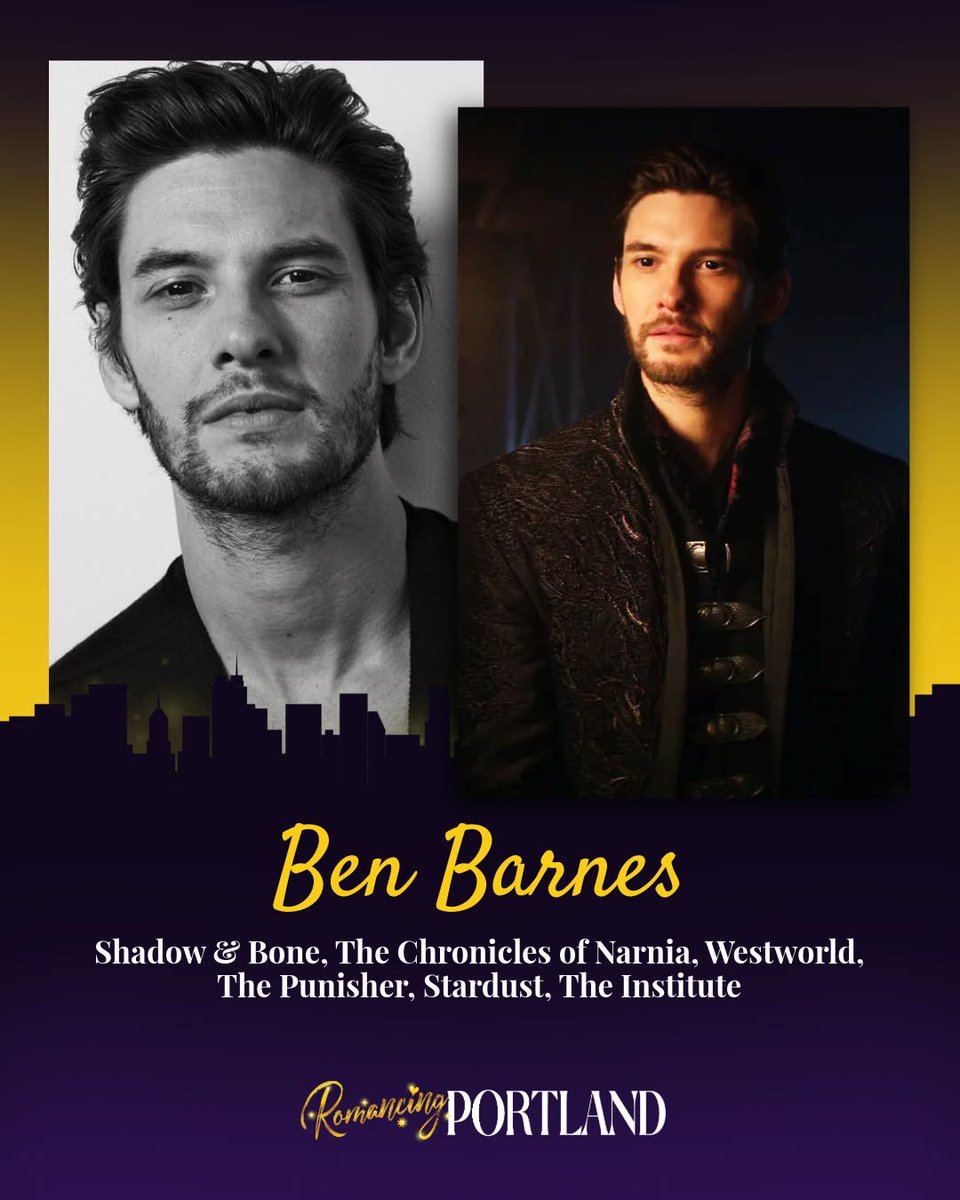 benbarnesfancom's tweet photo. Ben Barnes will appear at Romancing Portland on Sunday, September 13.

Tickets are available now at https://t.co/C85PDbmYGb — A Premium or Sunday ticket is required to meet Ben and/or view his panel.

More information here: https://t.co/Wz12Y9PqzY https://t.co/h9WAuVOQad