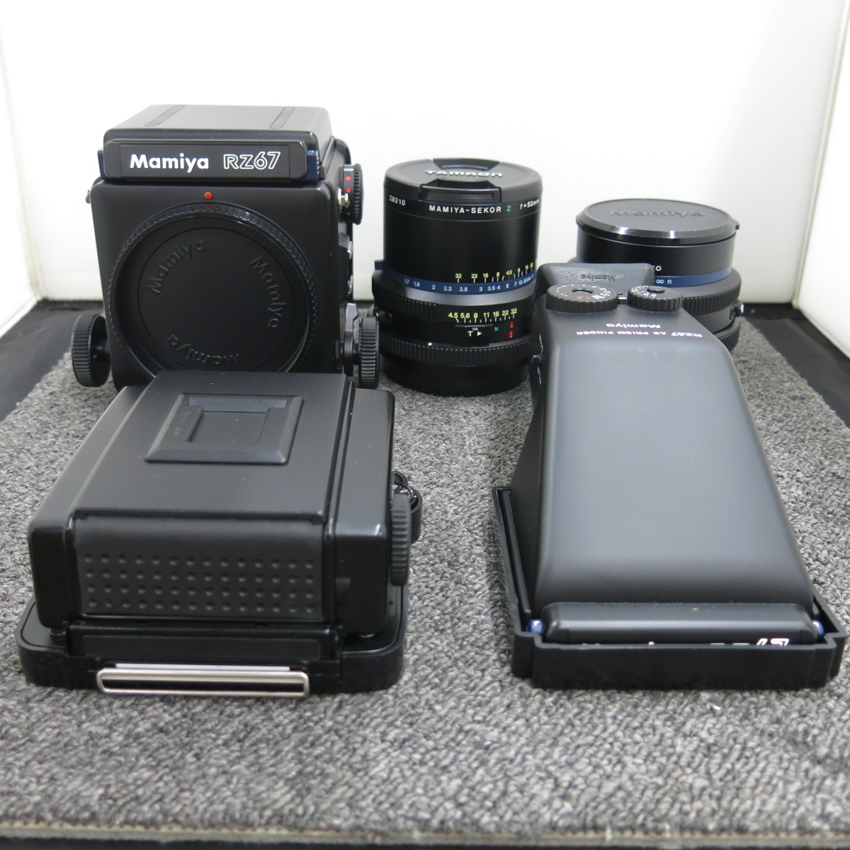 Mamiya RZ67 proⅡ レンズ2本/プリズムファインダー/中間リング Mamiya 中判カメラ RZ67Pro レンズ×2本＋プリズムファインダーセットが