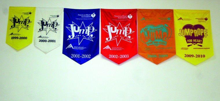 brodyclee's tweet photo. In school they had these in the rafters of the gym like it was the NBA https://t.co/RjCwX19yLc