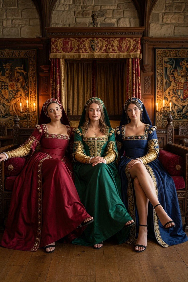 TudorKingHenry1's tweet photo. @lesa_4125 I’d have all 3 dressed in tudor court dresses &amp; in my royal bedchambers too https://t.co/nxGwUAvSnP