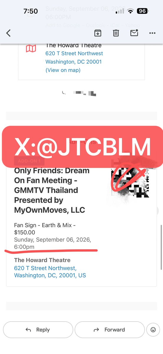 JTCBLM77's tweet photo. WTS

ONLY FRIENDS : DREAM ON DC

Only selling the add on benefits- fansign with Earthmix make sure you got ur own tix to access this benefit!

✓ Zelle/PayPal  DM if interested

#OnlyFriendsDreamOninDC 

#OLFDreamOninDC 

#Earthmix https://t.co/elEqCrUpHL
