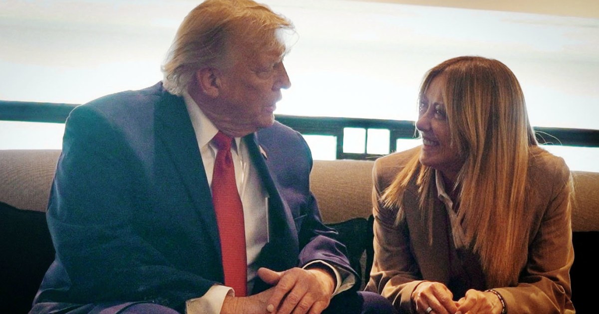 BHough96355's tweet photo. Meloni is no Melania.  Pretty women no longer obey Grandfather Trump. https://t.co/cVx6rHQ3oF