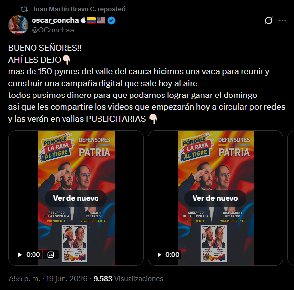 César tweet media