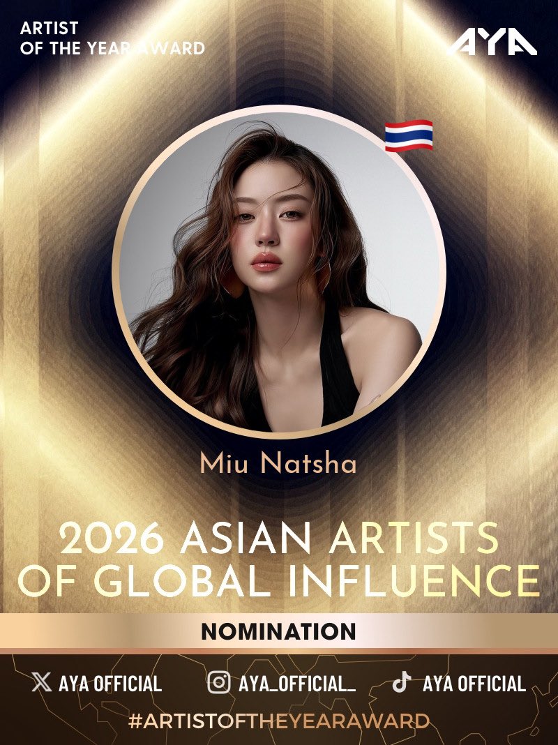 miuvotingteam's tweet photo. Hello Miutopia! Don’t forget to cast your votes for Miu🫶

I vote #MiuNatsha for 2026 ASIAN ARTISTS OF GLOBAL INFLUENCE.
Current Rank: 71
 #AYA #ARTISTOFTHEYEARAWARD
 https://t.co/iodbM16b59 https://t.co/uZI2mYfcSj