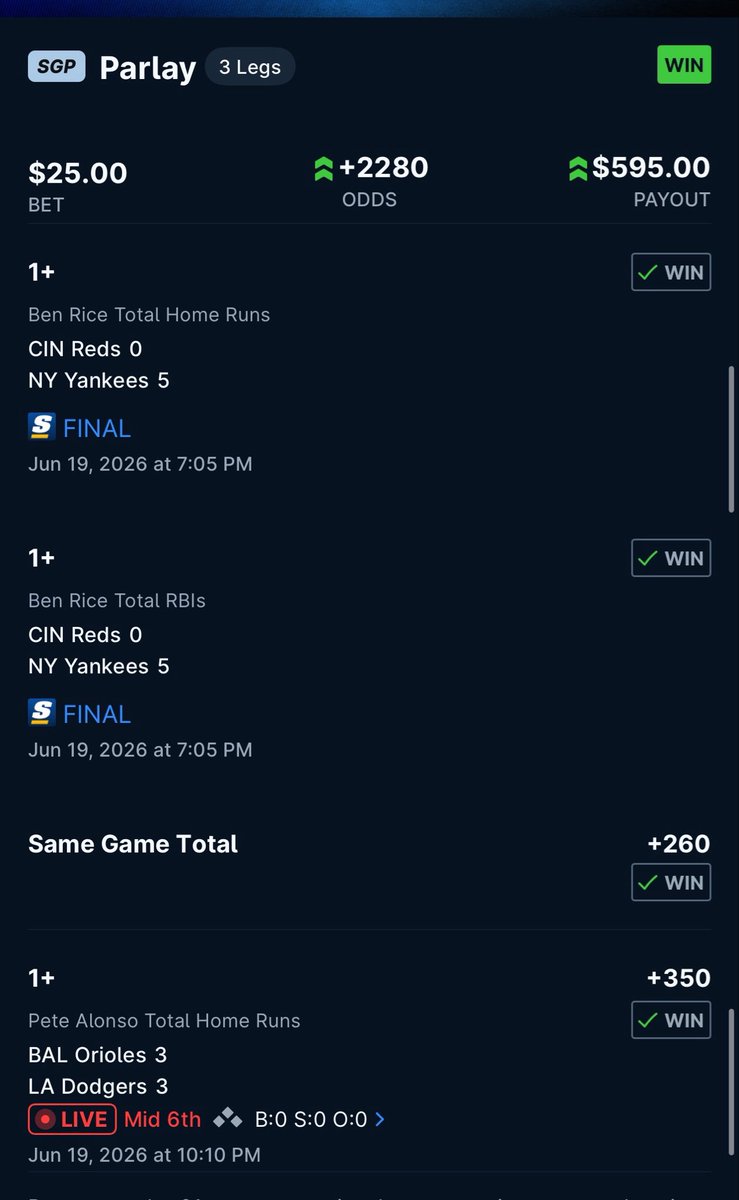 mr5spank's tweet photo. LFG!!! Cash the 2 leg @rudebets With the assist once again 🙏🏾❤️ https://t.co/tDMe898WBZ