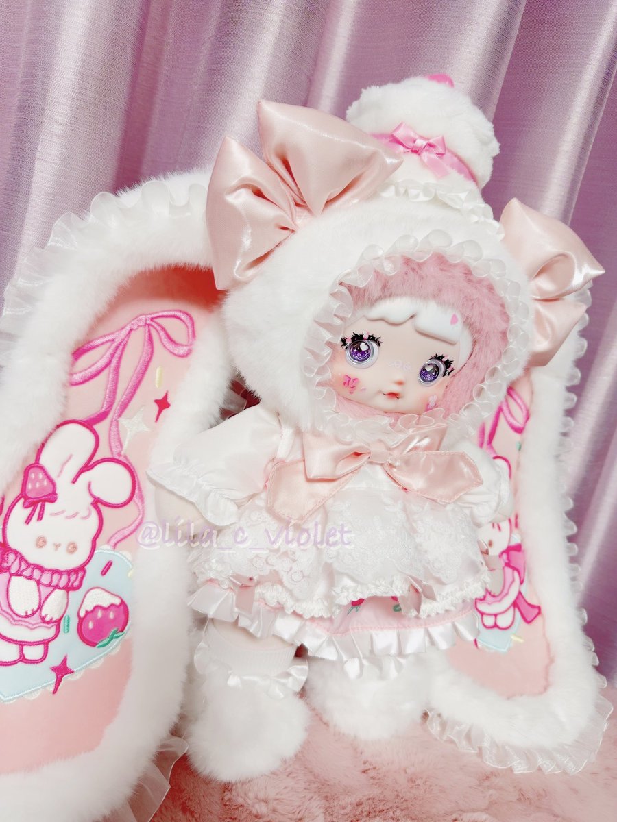 lila_c_violet's tweet photo. スプリングストロベリーちゃんお迎えしました🍓💕
甘さ極振りなNommiちゃんが日本限定で発売されて本当に嬉しいです🥰🎀
Nommi 春日苺々 Spring Strawberry
#nommi #toptoy #surefun https://t.co/E0KemCeUPO