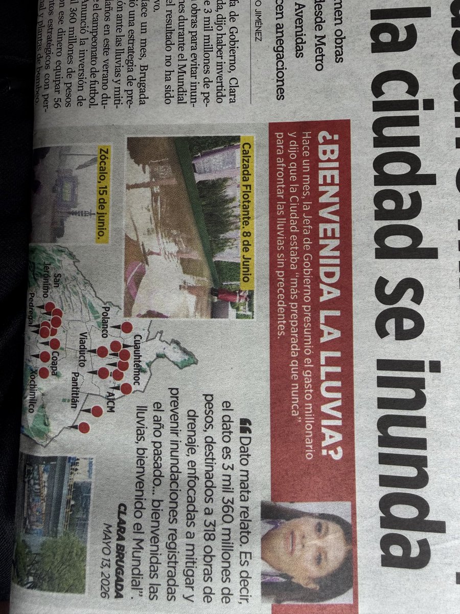 lluvianicee's tweet photo. Otra vez Río Churubusco inundado aunque la cirquera barata y corriente @ClaraBrugadaM diga que ha gastado miles de millones para desazolvar, cambiar drenaje y dar atención previa e inmediata en caso de lluvias 😎😏 https://t.co/NtX1ludj1N