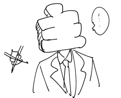 P頭みたいに主頭で描けばいいかしらと思ったけど💩みたいじゃねぇか?となり不穏 