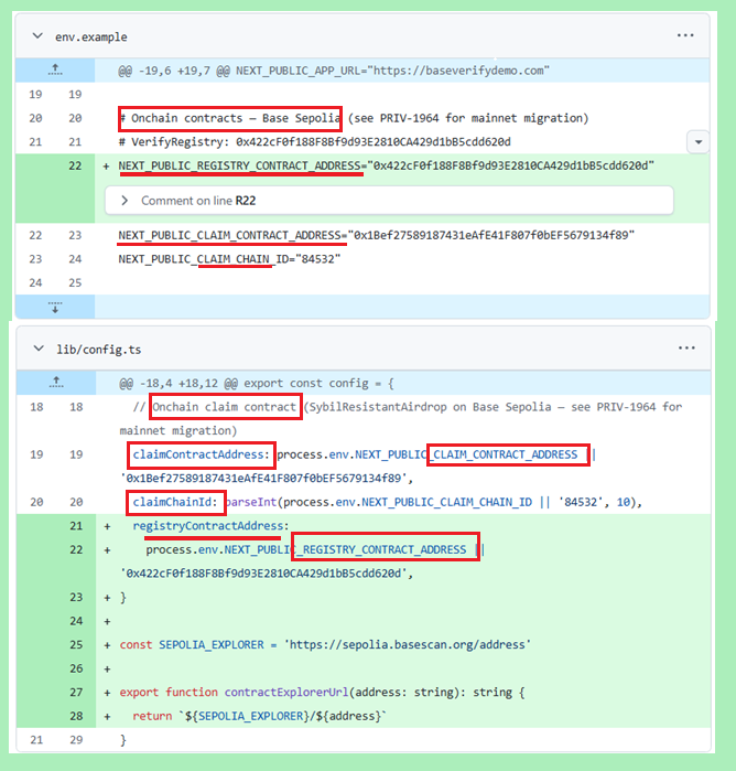 perfnode_eth's tweet photo. More hints about a possible $BASE airdrop!🪂
 Recent GitHub updates show that Base is working on: 
• User registration 
• Account verification 
• Eligibility checks 
• Identity verification
 • Testing on @base  Sepolia https://t.co/9eTcgxnega