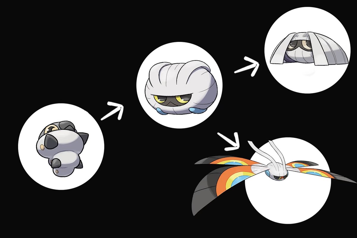 Noz_192837's tweet photo. Bloomoth 华羽王皎蛾(bloom+moth)
Journey in Lushu Ⅰ (4/12)
#fakemon #オリポケ https://t.co/vBuUkH6hIm