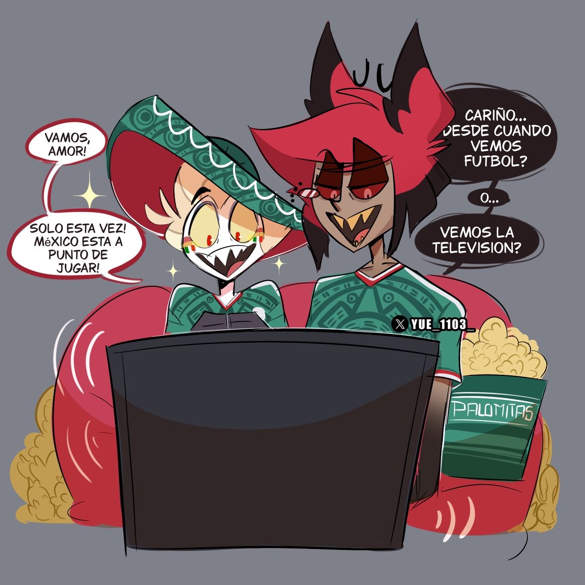 Yue_1103_'s tweet photo. Radioapple apoyando la selección mexicana!
- En ESPAÑOL 🇲🇽 

#radioapple #alastor #Lucifer #mexico Merlin https://t.co/gxqBM0Zagd