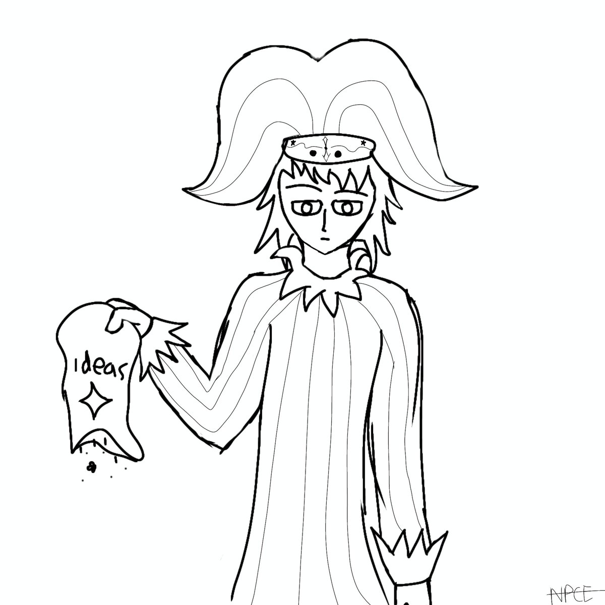 npc_eduxd's tweet photo. Hola sonido tos, vengo a pedir ideas para dibujar ya que ya no tengo tanto así que ya ni ganas de pintar el dibujo de abajo tuve xd (fallo si ves esto tmb dame alguna idea xd)
Psdt: el de la imagen es mi oc xd #FalloArt https://t.co/ja3Bxu4d1V
