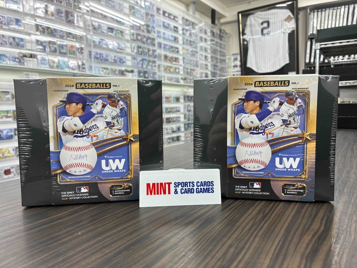 mint_ikebukuro's tweet photo. 【新商品入荷情報】  
2026 FANATICS UNDER WRAPS MLB BASEBALLS VOL.I

https://t.co/RcTsa5WnqF

入荷致しました！ ぜひ池袋店をご利用くださいませ！
#MLB https://t.co/EHTfFhEI72